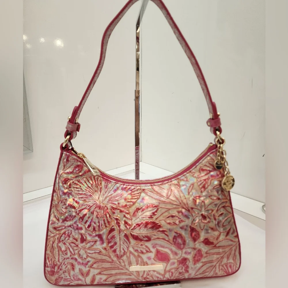 Floral Pink Designer Shoulder Bag - Picture 1 of 10